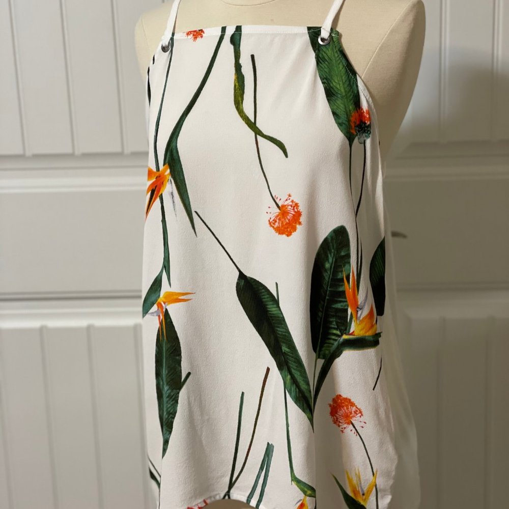 NWOT Tropical Tank Top Spaghetti Straps (P197)